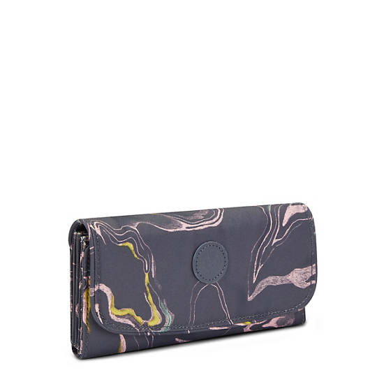 Portefeuilles Kipling Money Land Printed Snap Wallet Grise | FR 1033TC